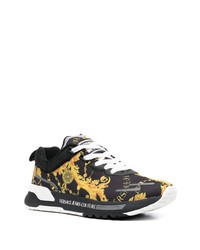 schwarze niedrige Sneakers von VERSACE JEANS COUTURE