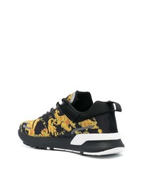 schwarze niedrige Sneakers von VERSACE JEANS COUTURE