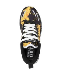 schwarze niedrige Sneakers von VERSACE JEANS COUTURE