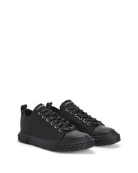 schwarze niedrige Sneakers von Giuseppe Zanotti