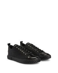 schwarze niedrige Sneakers von Giuseppe Zanotti