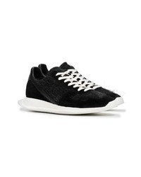 schwarze niedrige Sneakers von Rick Owens