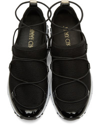 schwarze niedrige Sneakers von Jimmy Choo