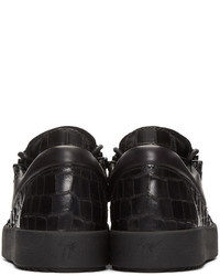 schwarze niedrige Sneakers von Giuseppe Zanotti