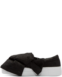 schwarze niedrige Sneakers von Joshua Sanders