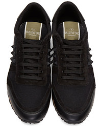schwarze niedrige Sneakers von Valentino