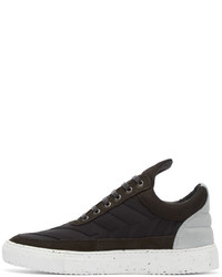 schwarze niedrige Sneakers von Filling Pieces