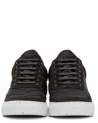 schwarze niedrige Sneakers von Filling Pieces