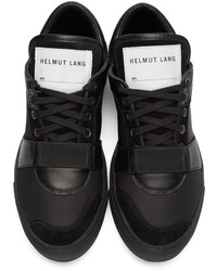 schwarze niedrige Sneakers von Helmut Lang