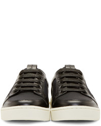 schwarze niedrige Sneakers von Pierre Balmain