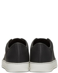 schwarze niedrige Sneakers von Lanvin