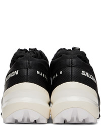 schwarze niedrige Sneakers von MM6 MAISON MARGIELA