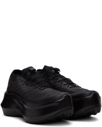 schwarze niedrige Sneakers von Comme Des Garcons Homme Plus