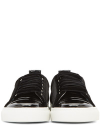 schwarze niedrige Sneakers von Lanvin