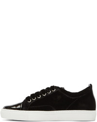 schwarze niedrige Sneakers von Lanvin