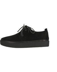 schwarze niedrige Sneakers von Clarks