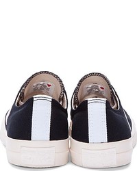 schwarze niedrige Sneakers von Comme des Garcons