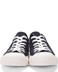 schwarze niedrige Sneakers von Comme des Garcons