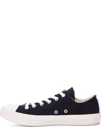 schwarze niedrige Sneakers von Comme des Garcons