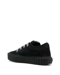 schwarze niedrige Sneakers von Lanvin