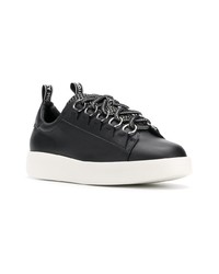 schwarze niedrige Sneakers von Grey Mer