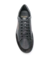 schwarze niedrige Sneakers von Saint Laurent