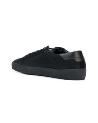 schwarze niedrige Sneakers von Saint Laurent