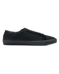 schwarze niedrige Sneakers von Saint Laurent