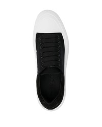 schwarze niedrige Sneakers von Alexander McQueen