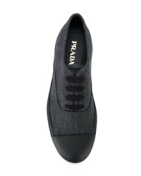 schwarze niedrige Sneakers von Prada