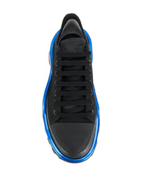 schwarze niedrige Sneakers von Adidas By Raf Simons