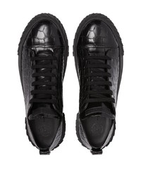 schwarze niedrige Sneakers von Giuseppe Zanotti