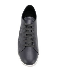 schwarze niedrige Sneakers von Emporio Armani