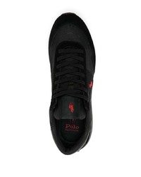 schwarze niedrige Sneakers von Polo Ralph Lauren