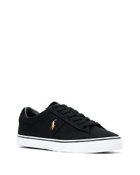 schwarze niedrige Sneakers von Polo Ralph Lauren