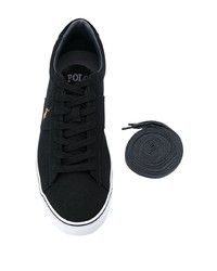 schwarze niedrige Sneakers von Polo Ralph Lauren