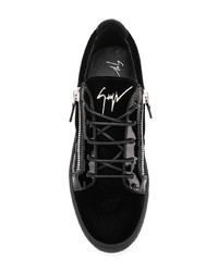 schwarze niedrige Sneakers von Giuseppe Zanotti Design