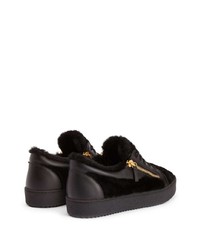 schwarze niedrige Sneakers von Giuseppe Zanotti