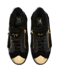 schwarze niedrige Sneakers von Giuseppe Zanotti