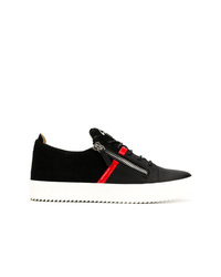 schwarze niedrige Sneakers von Giuseppe Zanotti Design