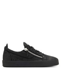 schwarze niedrige Sneakers von Giuseppe Zanotti