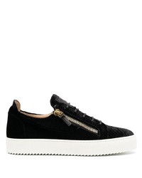 schwarze niedrige Sneakers von Giuseppe Zanotti