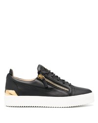 schwarze niedrige Sneakers von Giuseppe Zanotti