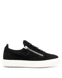 schwarze niedrige Sneakers von Giuseppe Zanotti