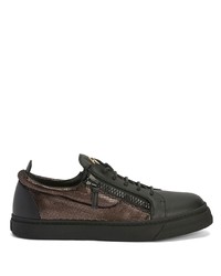 schwarze niedrige Sneakers von Giuseppe Zanotti