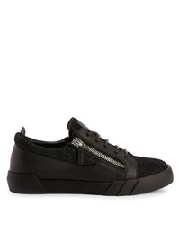 schwarze niedrige Sneakers von Giuseppe Zanotti