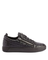 schwarze niedrige Sneakers von Giuseppe Zanotti