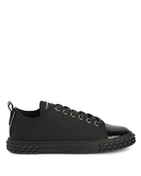 schwarze niedrige Sneakers von Giuseppe Zanotti