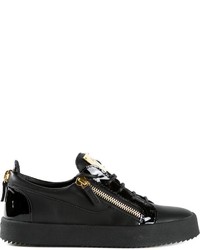 schwarze niedrige Sneakers von Giuseppe Zanotti