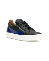 schwarze niedrige Sneakers von Giuseppe Zanotti Design